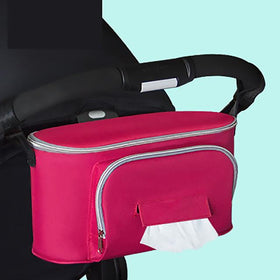 Strap Organizer Diaper Bag - Peach and Pumpkins