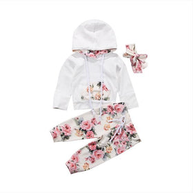Lily's Hooded Tracksuit - Peach and Pumpkins