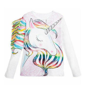 Playful Unicorn - Peach and Pumpkins