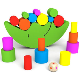 Moon Wooden Colorful Blocks - Peach and Pumpkins