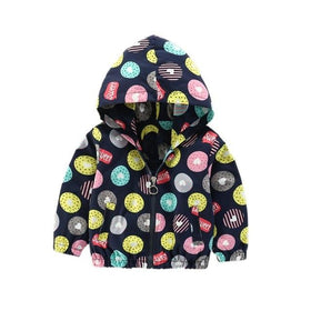 Donut Windbreaker - Peach and Pumpkins