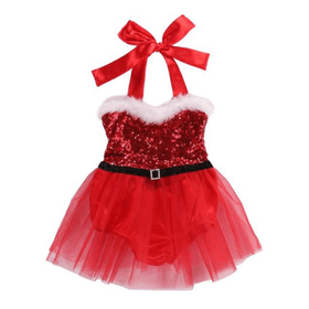 Little Miss Santa - Peach and Pumpkins