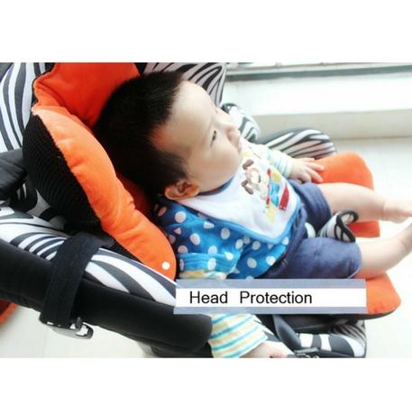 CozyCo Pram Liner - Peach and Pumpkins