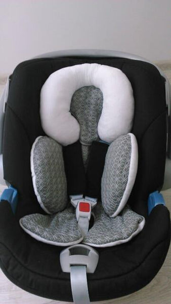 Reversible Baby Seat Support - Peach and Pumpkins