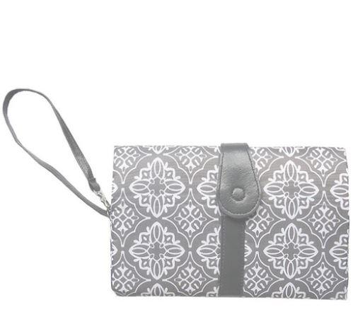 JJOVCE Portable Baby Diaper Changing Clutch - Peach and Pumpkins