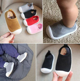 BabyKids ComfortX Mesh Sneakers - Peach and Pumpkins