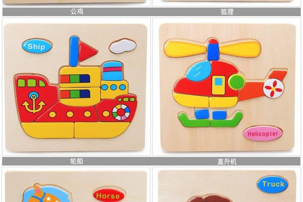 3D Wooden Puzzle - Peach and Pumpkins