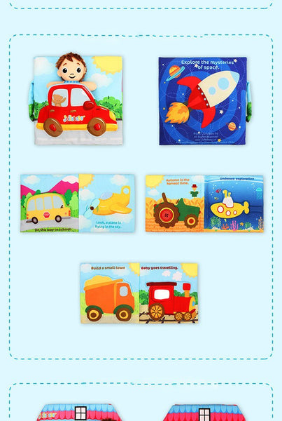 Cloth Story Book - Peach and Pumpkins