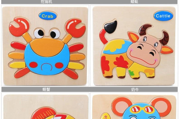 3D Wooden Puzzle - Peach and Pumpkins