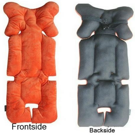 CozyCo Pram Liner - Peach and Pumpkins