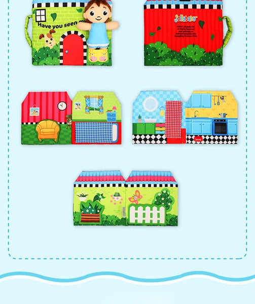 Cloth Story Book - Peach and Pumpkins