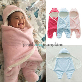 Cutie Swaddle Suits - Peach and Pumpkins