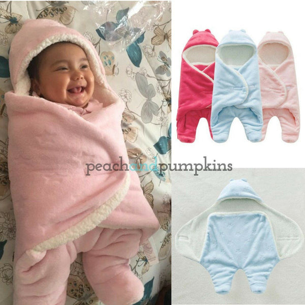 Cutie Swaddle Suits - Peach and Pumpkins