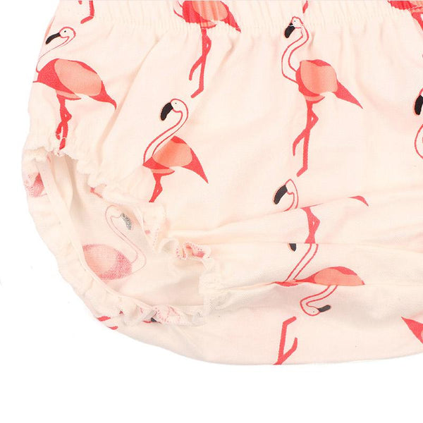 Flamingo Shorts - Peach and Pumpkins