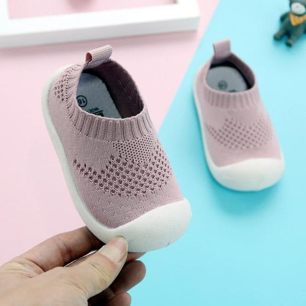 BabyKids ComfortX Mesh Sneakers - Peach and Pumpkins