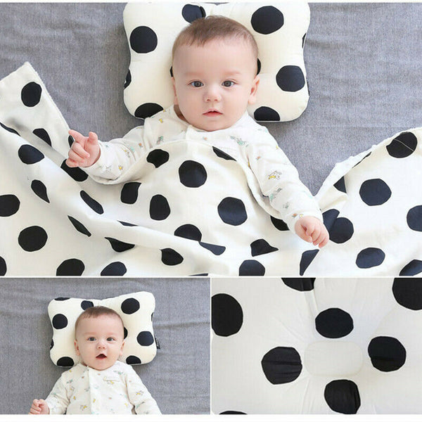 Mini Baby Flat Head Pillow - Peach and Pumpkins