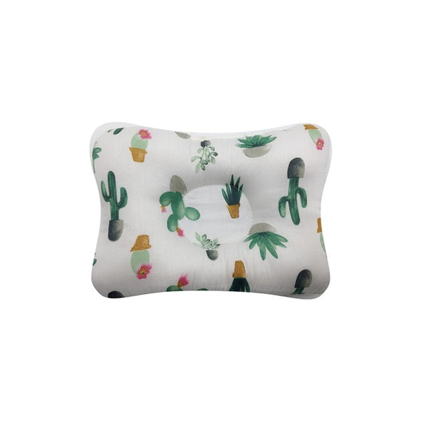 Mini Baby Flat Head Pillow - Peach and Pumpkins