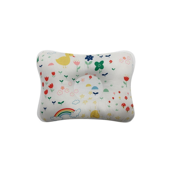 Mini Baby Flat Head Pillow - Peach and Pumpkins