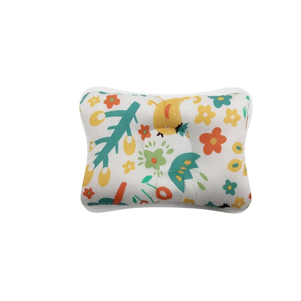 Mini Baby Flat Head Pillow - Peach and Pumpkins