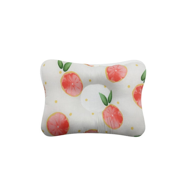 Mini Baby Flat Head Pillow - Peach and Pumpkins