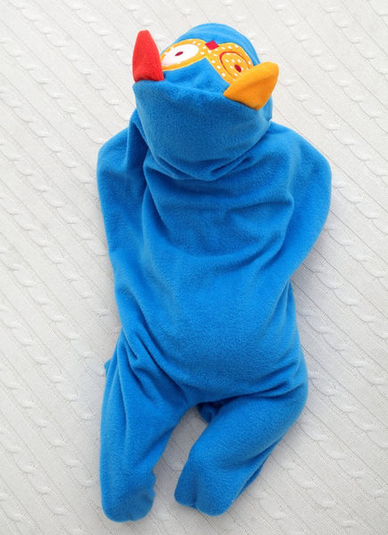 IYEAL Baby Animal Swaddle Suit - Peach and Pumpkins