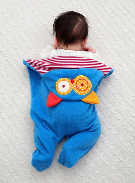 IYEAL Baby Animal Swaddle Suit - Peach and Pumpkins