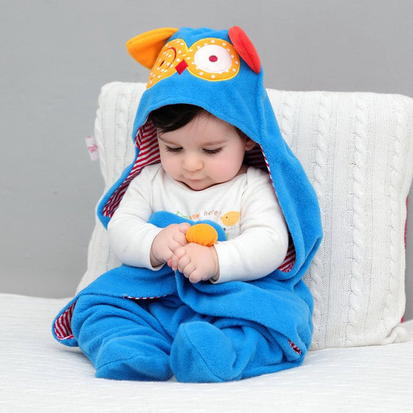 IYEAL Baby Animal Swaddle Suit - Peach and Pumpkins