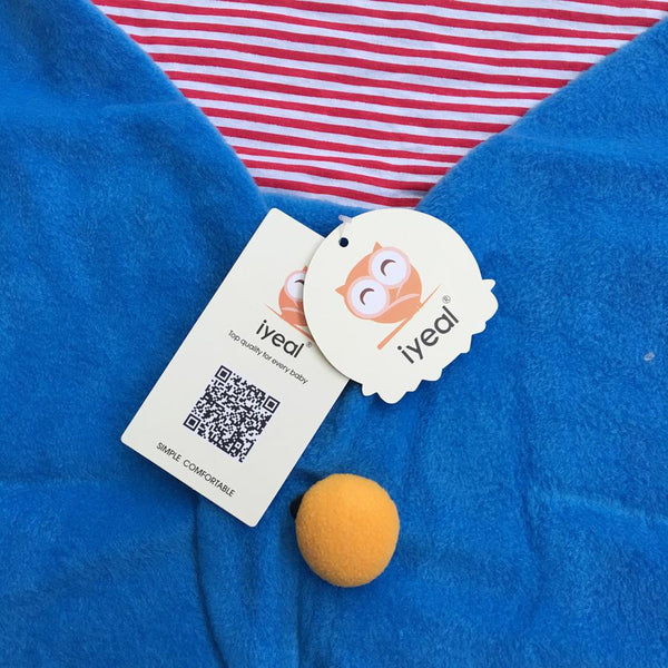 IYEAL Baby Animal Swaddle Suit - Peach and Pumpkins