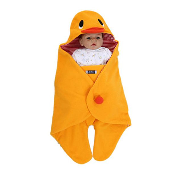 IYEAL Baby Animal Swaddle Suit - Peach and Pumpkins