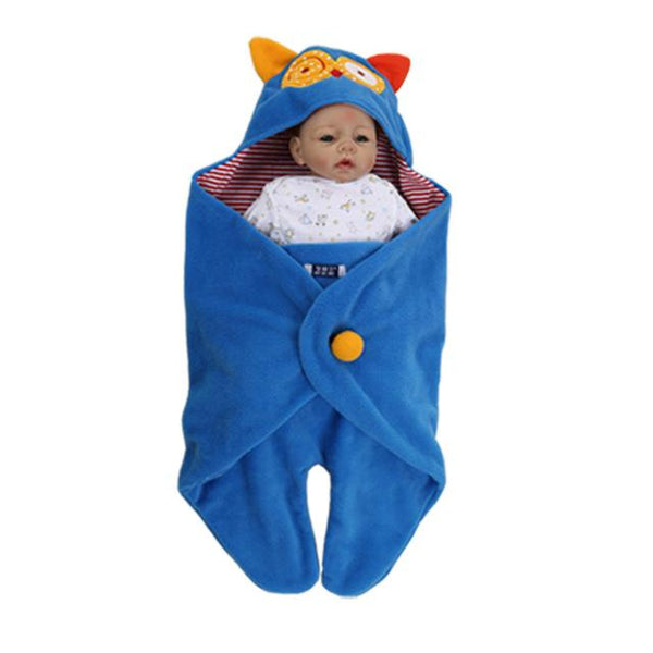 IYEAL Baby Animal Swaddle Suit - Peach and Pumpkins