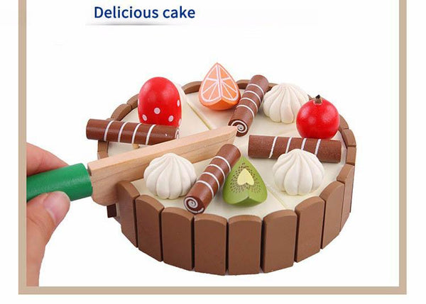 Wooden Cake Toy - Peach and Pumpkins