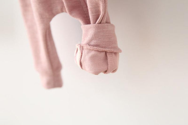 FunnyBunny Baby Romper - Peach and Pumpkins