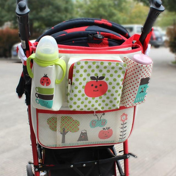 Stroller Storage Organizer - Peach and Pumpkins