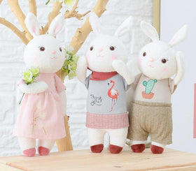 Rabbit Mini Doll - Peach and Pumpkins
