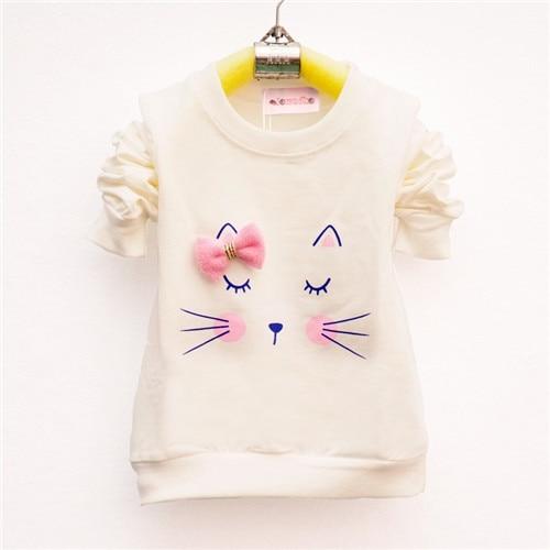 Pretty Cat Pullover - Peach and Pumpkins