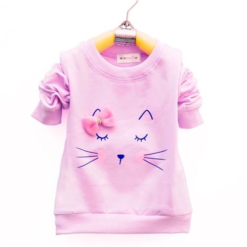 Pretty Cat Pullover - Peach and Pumpkins