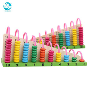 Wooden Abacus Toy - Peach and Pumpkins