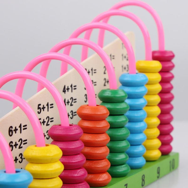 Wooden Abacus Toy - Peach and Pumpkins