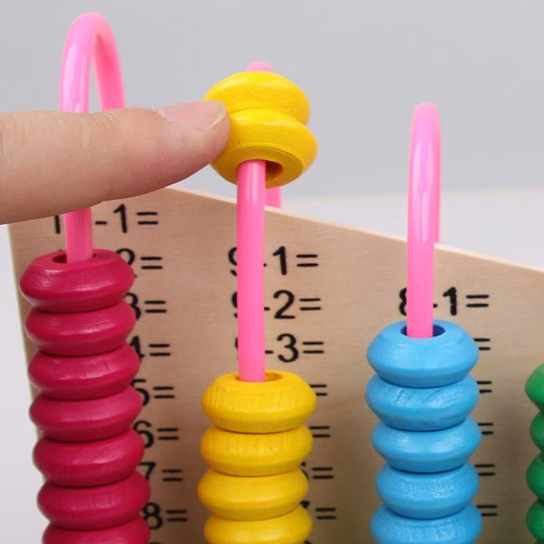 Wooden Abacus Toy - Peach and Pumpkins
