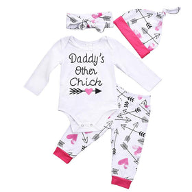 Daddy's Other Chick Set - Peach and Pumpkins