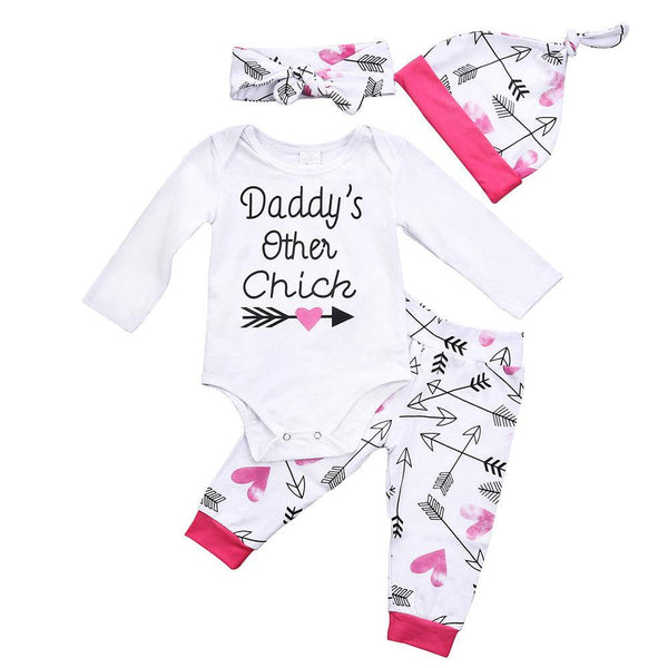 Daddy's Other Chick Set - Peach and Pumpkins