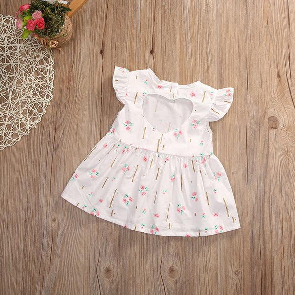 Heart Shaped Backless Dress - Peach and Pumpkins