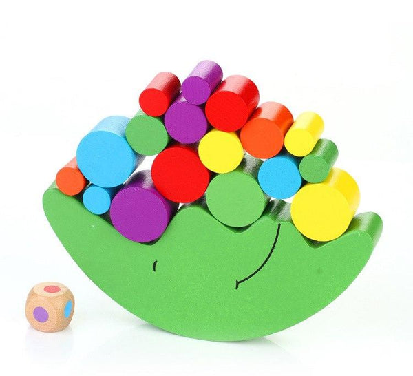 Moon Wooden Colorful Blocks - Peach and Pumpkins