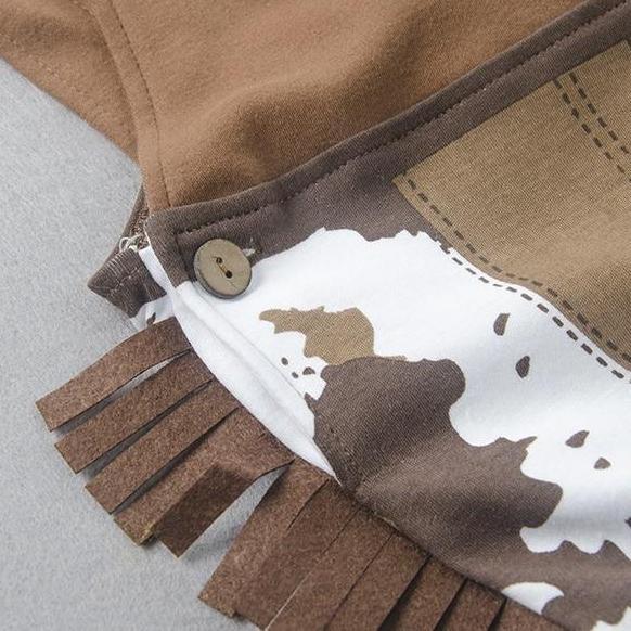 Cowboy Jumpsuit Set - Peach and Pumpkins