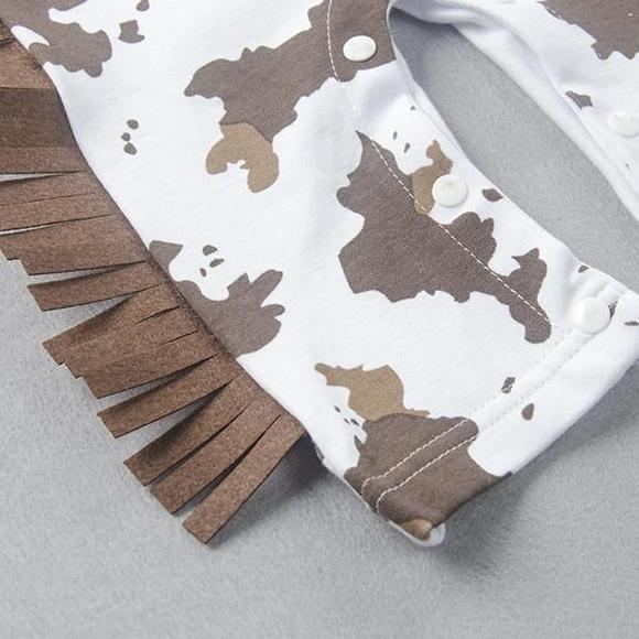 Cowboy Jumpsuit Set - Peach and Pumpkins