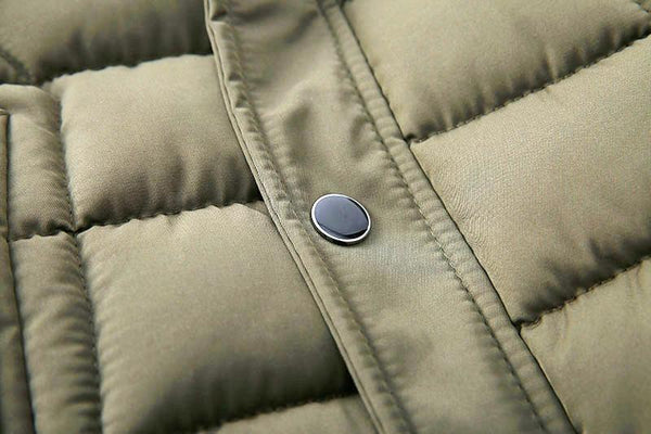 Classic Hooded Warm Jacket - Peach and Pumpkins