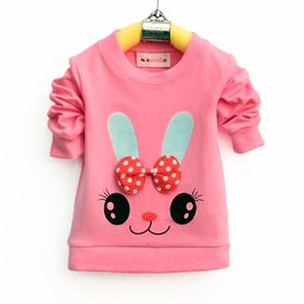 Adorable Bunny Pullover - Peach and Pumpkins