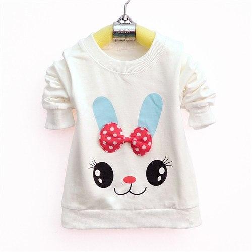 Adorable Bunny Pullover - Peach and Pumpkins