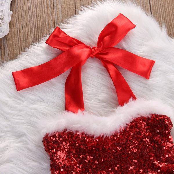 Little Miss Santa - Peach and Pumpkins