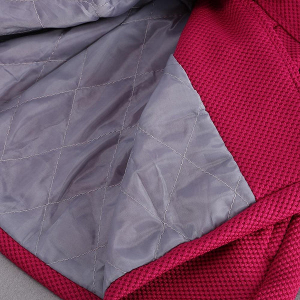 Bold Hooded Coat - Peach and Pumpkins